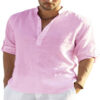 0b453264-3677-4be4-8e7f-d6e8502b557b.jpg Men's T-Shirts and Casual Cotton Linen Long Sleeve Shirts - Stylish Comfort