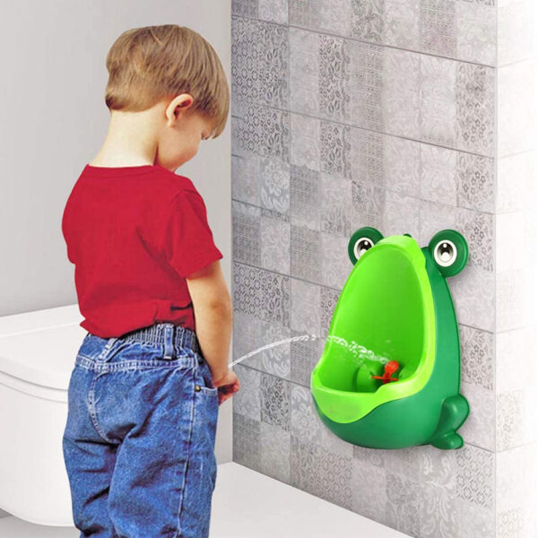 Baby-Boys-Standing-Potty-Frog-Shape-Wall-Mounted-Urinals-Toilet-Training-Children-Stand-Vertical-Urinal-Potty Frog-Shaped Standing Potty for Boys