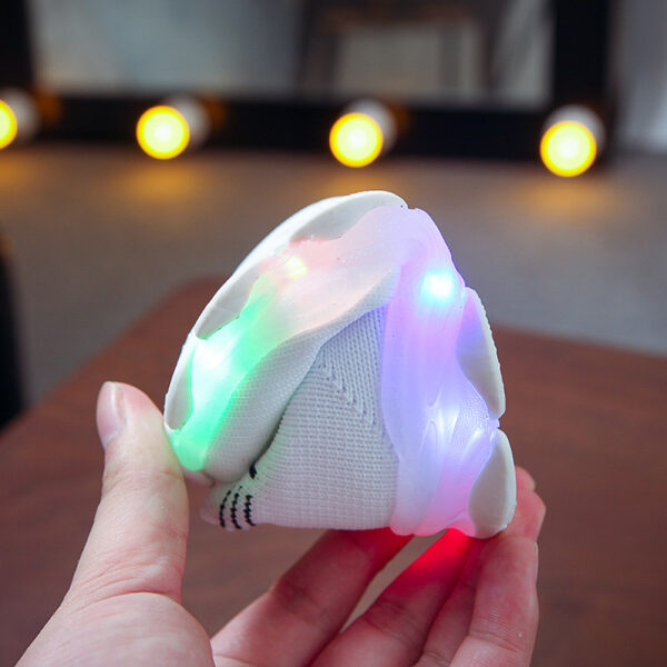 Kids-Sneakers-Children-Baby-Girls-Boys-Letter-Mesh-Led-Luminous-Socks-Sport-Run-Sneakers-Shoes-Sapato-4 Kids Sneakers: Luminous Mesh Led Sport Shoes for Boys and Girls