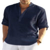 ae7ffe92-1e96-44f0-bdfb-79264ee2f4af.jpg Men's T-Shirts and Casual Cotton Linen Long Sleeve Shirts - Stylish Comfort