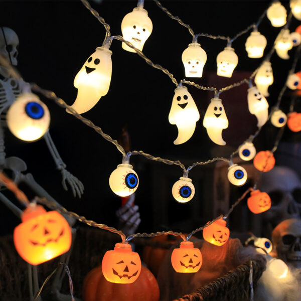 1-5m-10Led-Halloween-Light-String-Pumpkin-Skull-Eye-Balls-Ghost-Festival-Party-Lantern-Trick-Or-1 Illuminate Your Halloween with our 10-Led Light String Decor