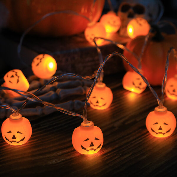 1-5m-10Led-Halloween-Light-String-Pumpkin-Skull-Eye-Balls-Ghost-Festival-Party-Lantern-Trick-Or-2 Illuminate Your Halloween with our 10-Led Light String Decor