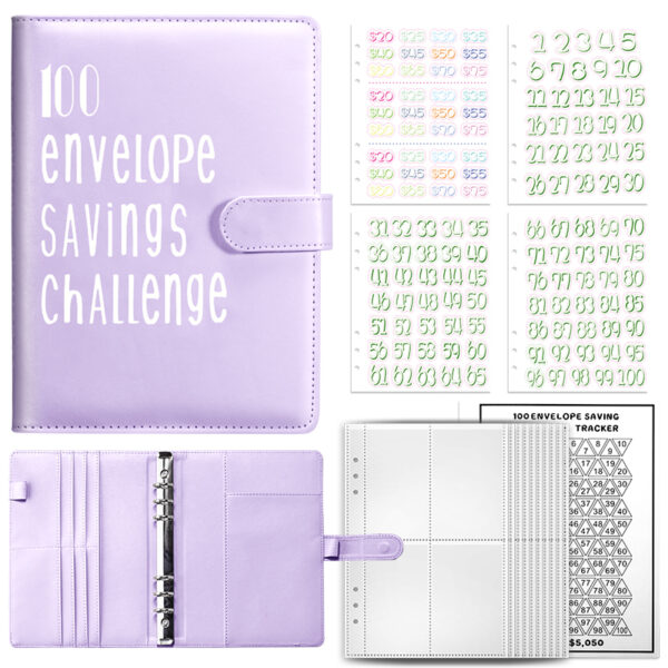 10-Envelope-Challenge-Binder-Save-Savings-Challenges-Loose-Leaf-Binder-Budget-Binder-With-Cash-Envelopes-Money-3 Achieve Financial Goals with Our Savings Challenges Envelope Binder