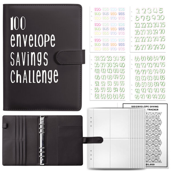 10-Envelope-Challenge-Binder-Save-Savings-Challenges-Loose-Leaf-Binder-Budget-Binder-With-Cash-Envelopes-Money-4 Achieve Financial Goals with Our Savings Challenges Envelope Binder