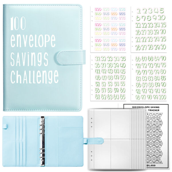 10-Envelope-Challenge-Binder-Save-Savings-Challenges-Loose-Leaf-Binder-Budget-Binder-With-Cash-Envelopes-Money-5 Achieve Financial Goals with Our Savings Challenges Envelope Binder