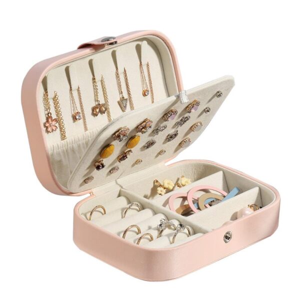 Portable-Jewelry-Box-Jewelry-Organizer-Display-Travel-Jewelry-Case-Boxes-Waterproof-Leather-Storage-Zipper-Jewelers-Joyero-4 Portable Jewelry Box: Travel-Friendly Organizer