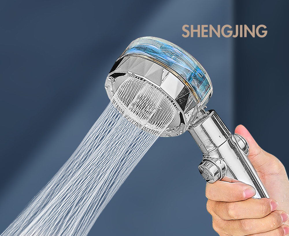 High Pressure Shower Head - Turbo 360 Degrees Rotated Fan Showerhead High Pressure Shower Head - Turbo 360 Degrees Rotated Fan Showerhead