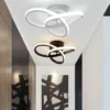 Household-LED-Chandelier-Three-Colors-Lamp-Modern-Style-Ceiling-Lamp-Bedroom-Light-Surface-Installation-220v-Dining Modern LED Chandelier Ceiling Lamp